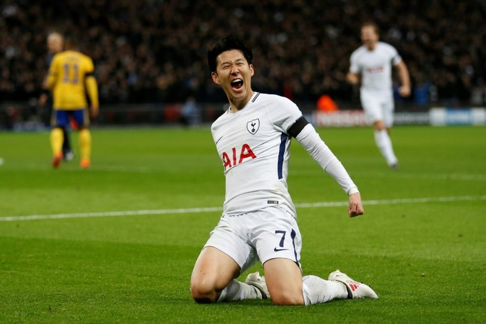 Son has enjoyed excellent form this season at Tottenham. AFP