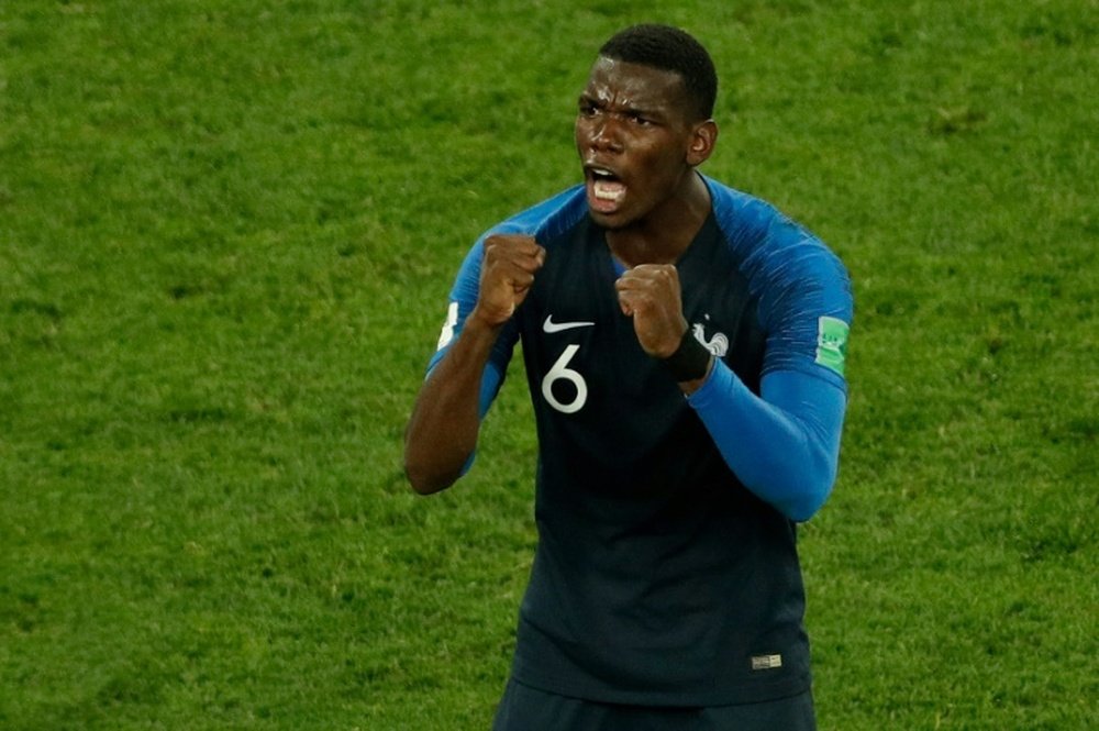 Pogba is being linked with Barca. AFP