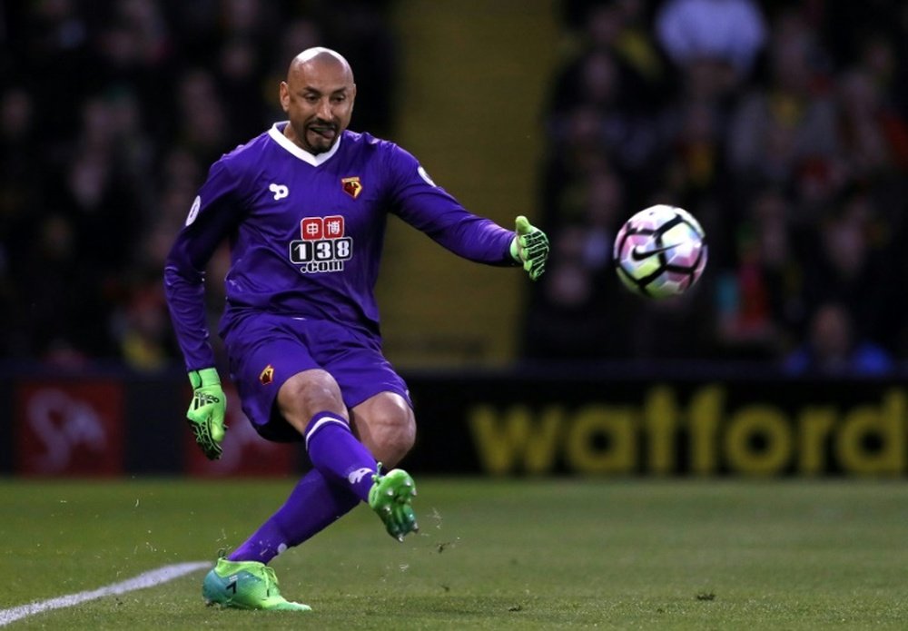 Watford goalkeeper Heurelho Gomes signed a two-year contract extension. AFP