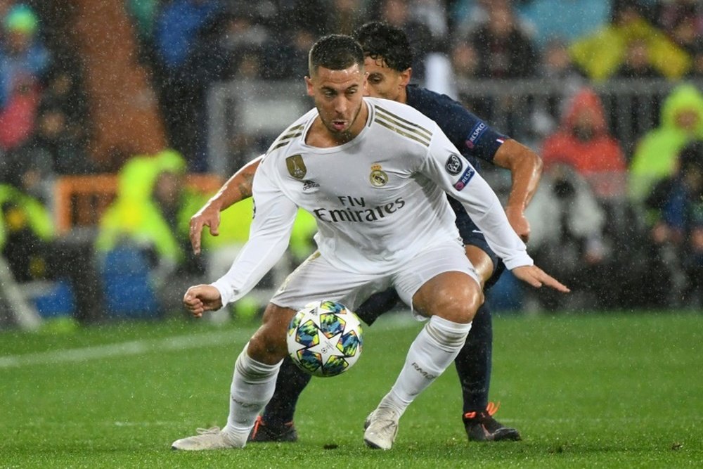 Eden Hazard está entre os relacionados para o retorno do Real Madrid à LaLiga. AFP