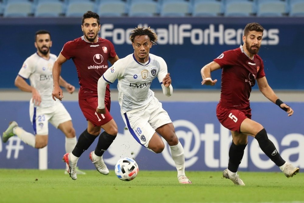 Al Hilal avec onze joueurs dont trois gardiens contre Al-Ahli. AFP