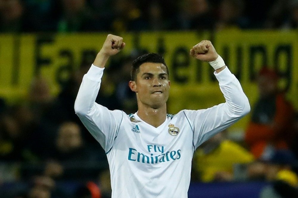 Ronaldo scored twice for Madrid in his 150th appearance in European club competition. AFP