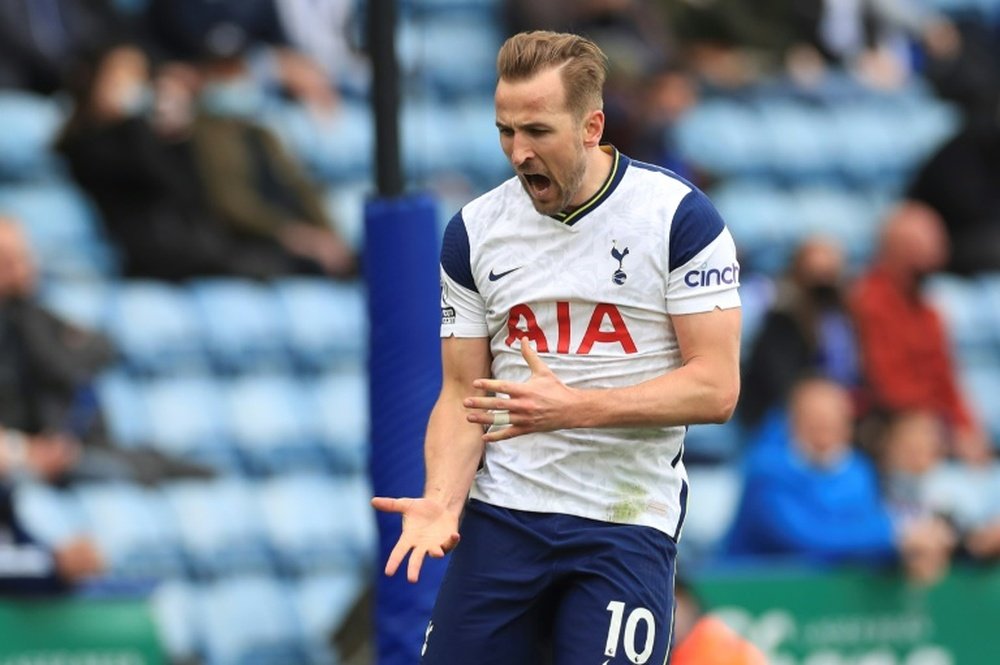 United e Chelsea querem ultrapassar o City na luta por Kane. AFP