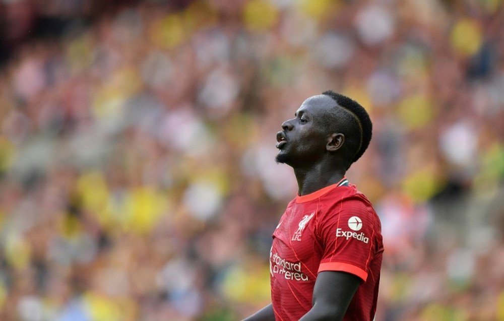 Mané pode chegar hoje aos 100 gols com o Liverpool. AFP