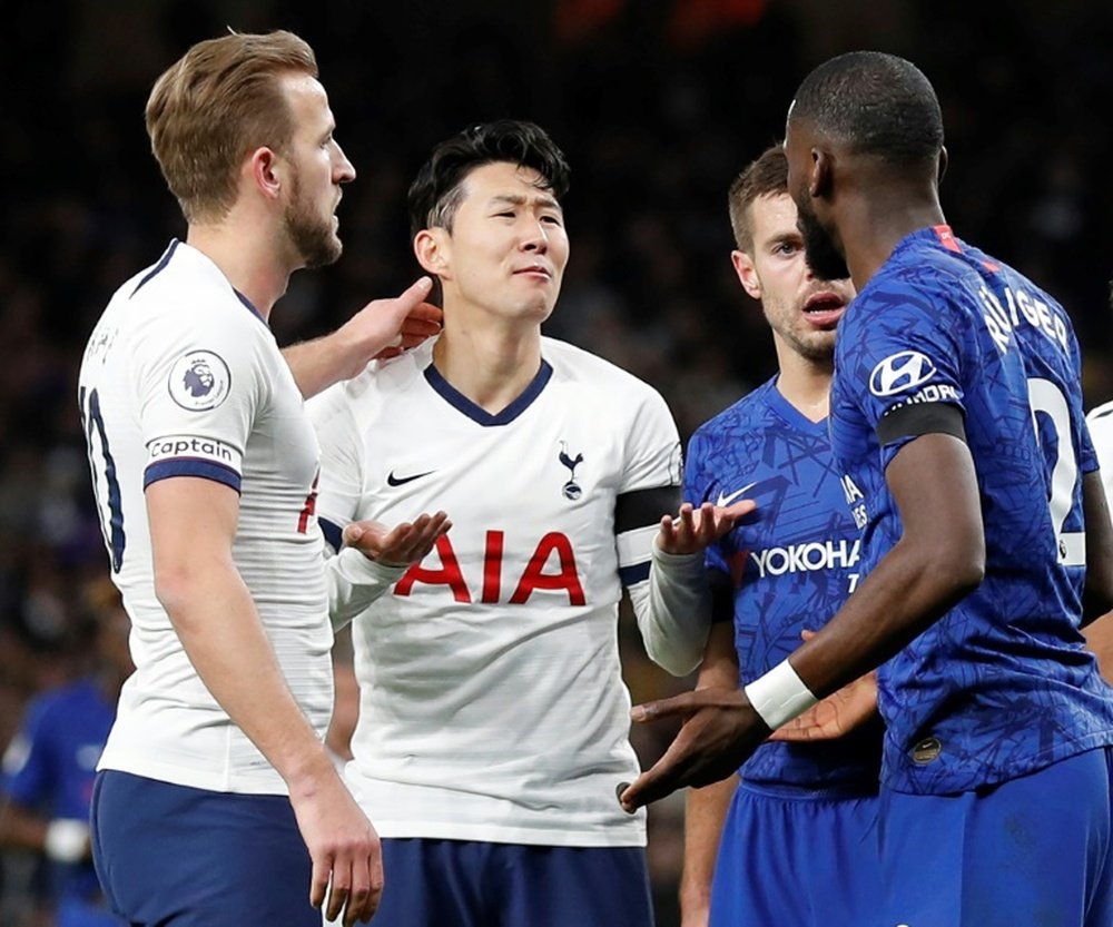 Son Heung-Min é um dos titulares do Tottenham para visitar o Chelsea. AFP