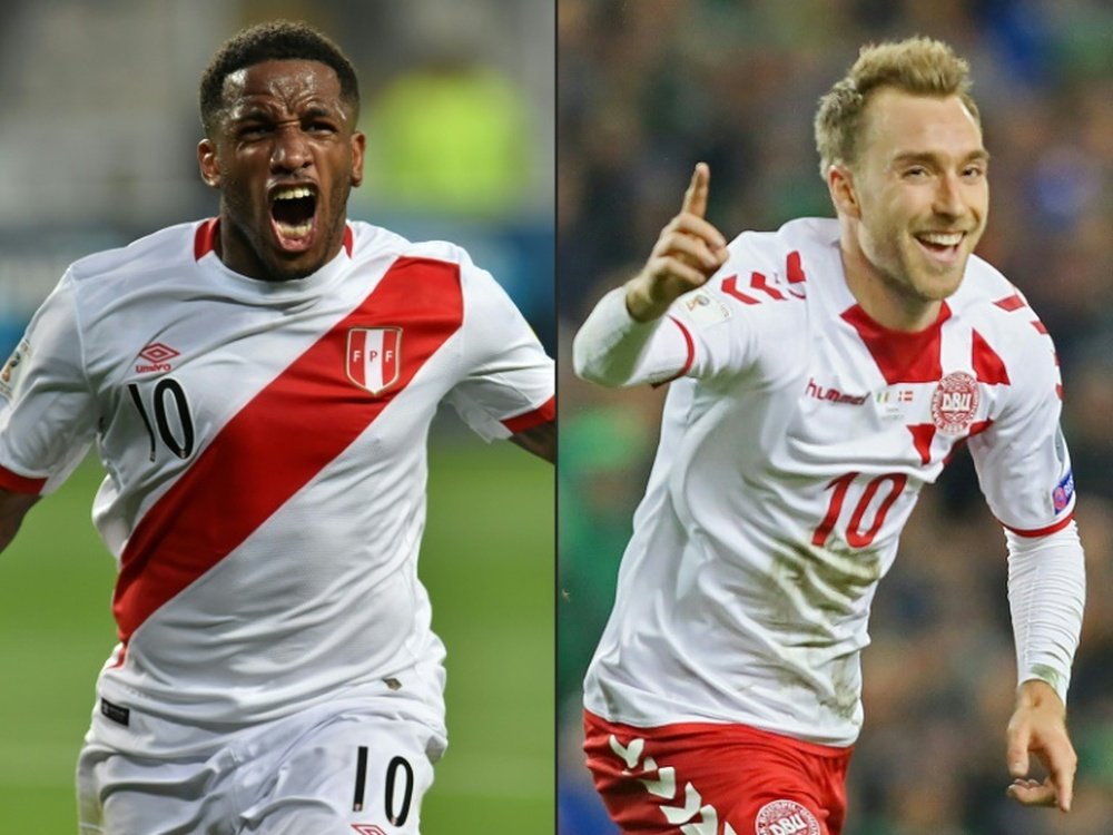 Eriksen and Farfan will be two key men in the clash. AFP