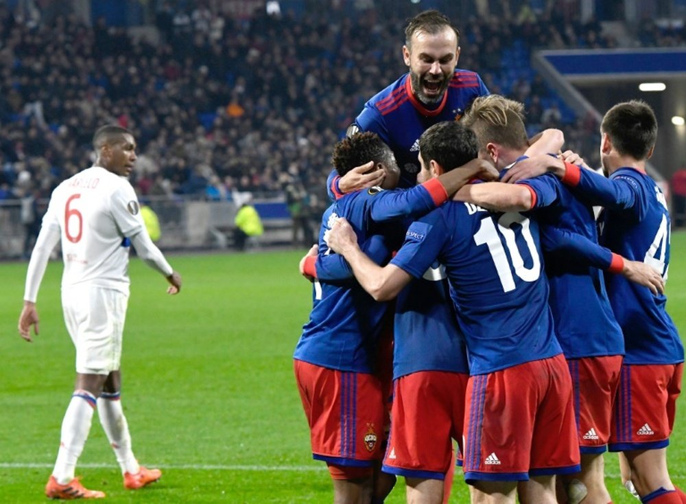 CSKA shocked Lyon. AFP