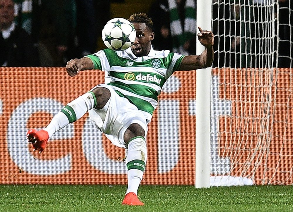 Dembélé ha sido la gran revelación de la temporada en el Celtic. AFP