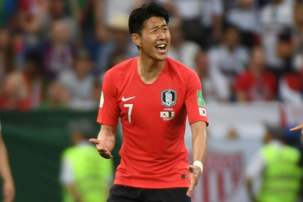 Son Heung-Min n'a pas été suffisant pour gagner face au Mexique. AFP