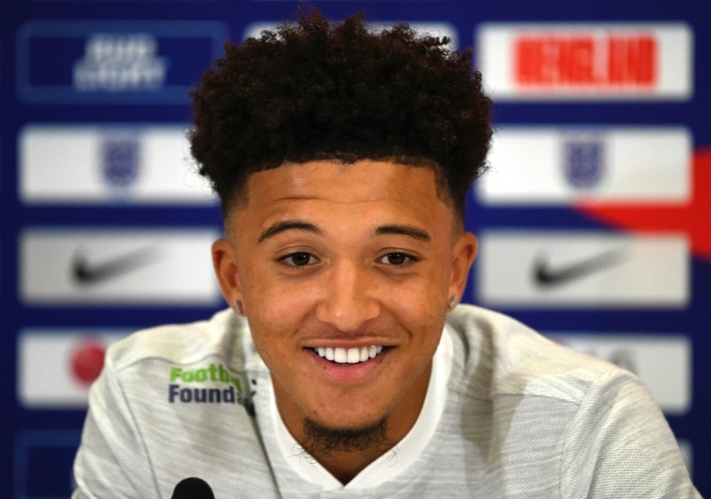Sancho was superb against the USA at Wembley on Thursday. AFP