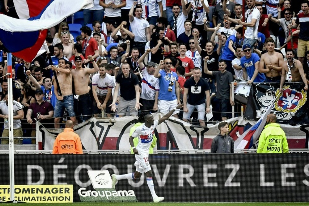 Traore has hit a rich vein of form for Lyon. AFP