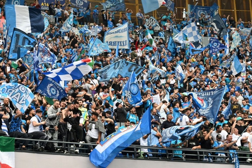 Dónde ver el Napoli-Lazio de Serie A. AFP