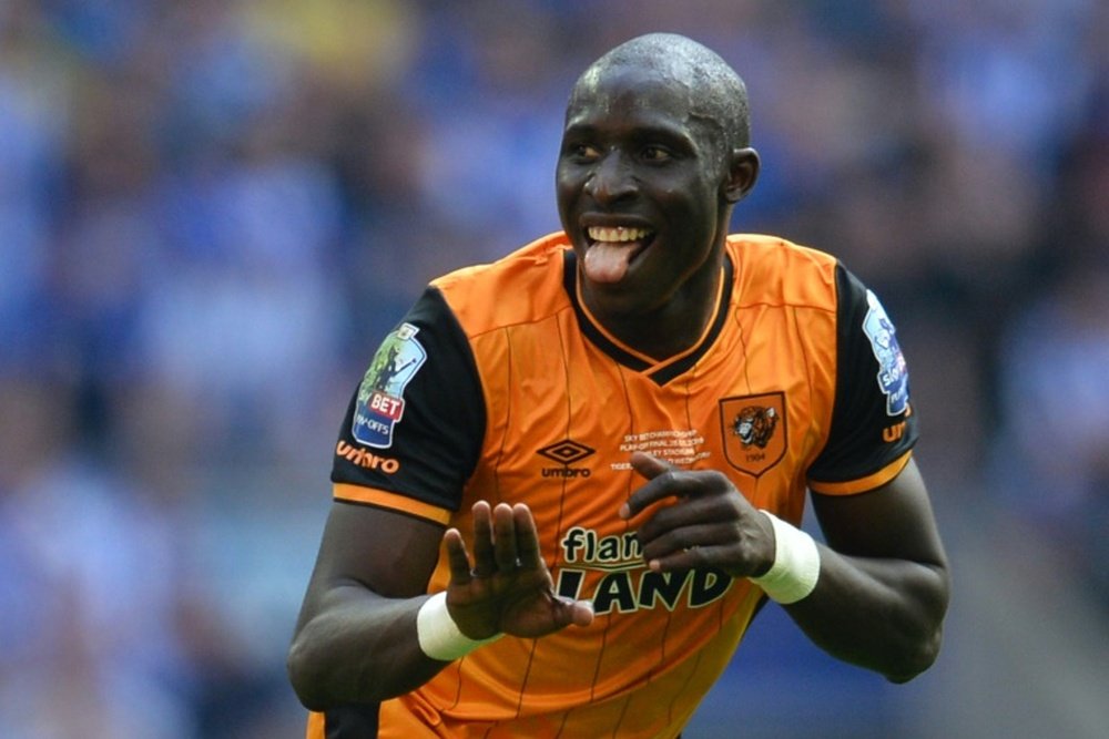 Mohamed Diame celebrates scoring the opening goal during the Championship play-off final. BeSoccer