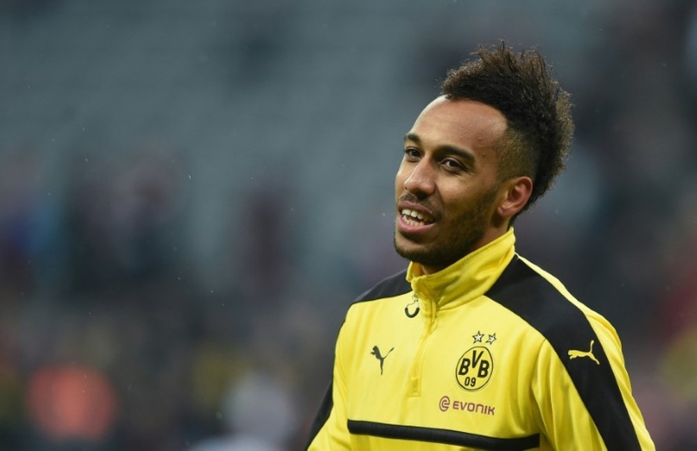 Pierre-Emerick Aubameyang will not be leaving the club this summer. AFP