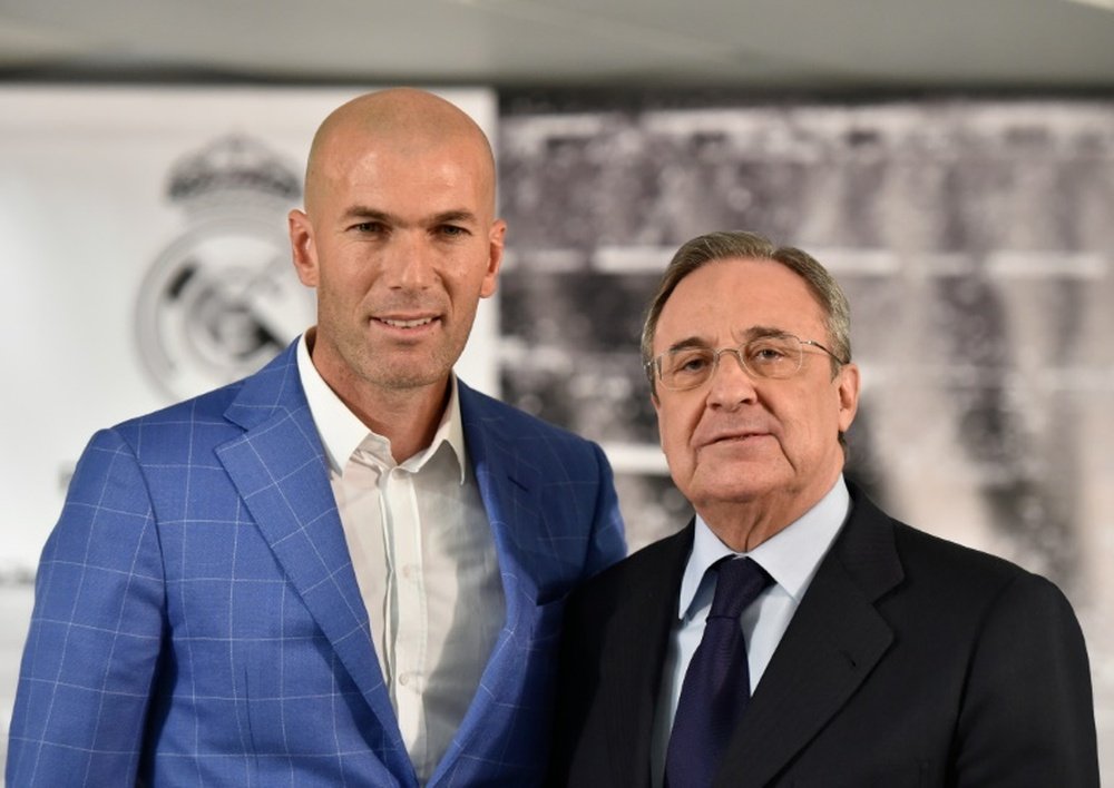 Real Madrid's president Florentino Perez has hailed head coach Zinedine Zidane. BeSoccer