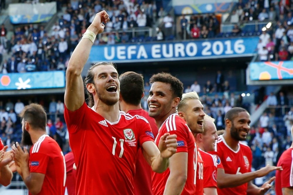 Wales forward Gareth Bale celebrates their victory over Northern Ireland, on June 25. BeSoccer