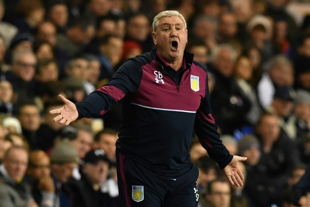 Steve Bruce was defiant after Aston Villa were beaten by Sheffield Wednesday. AFP