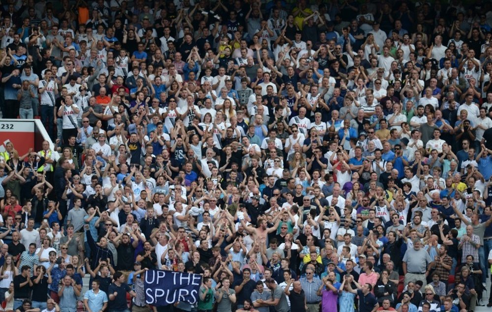 Tottenham and Manchester United set a new PL attendance record at Wembley on 1st February. AFP