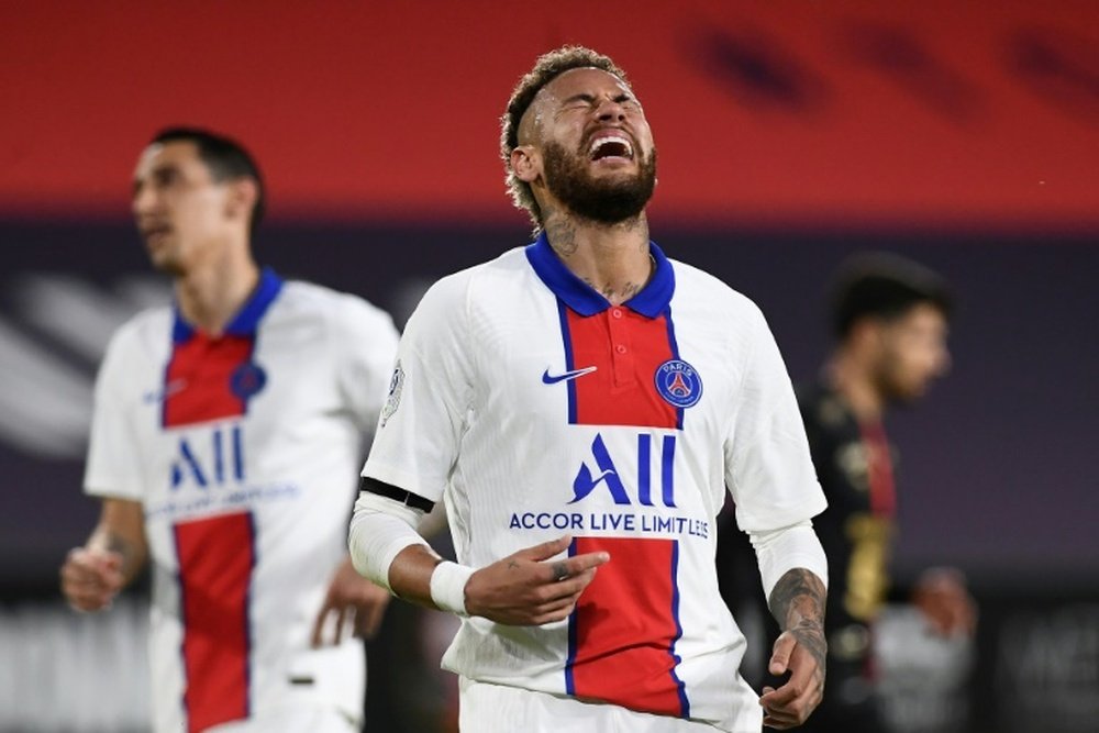 Neymar scored but PSG were held to a damaging draw by Rennes on Sunday