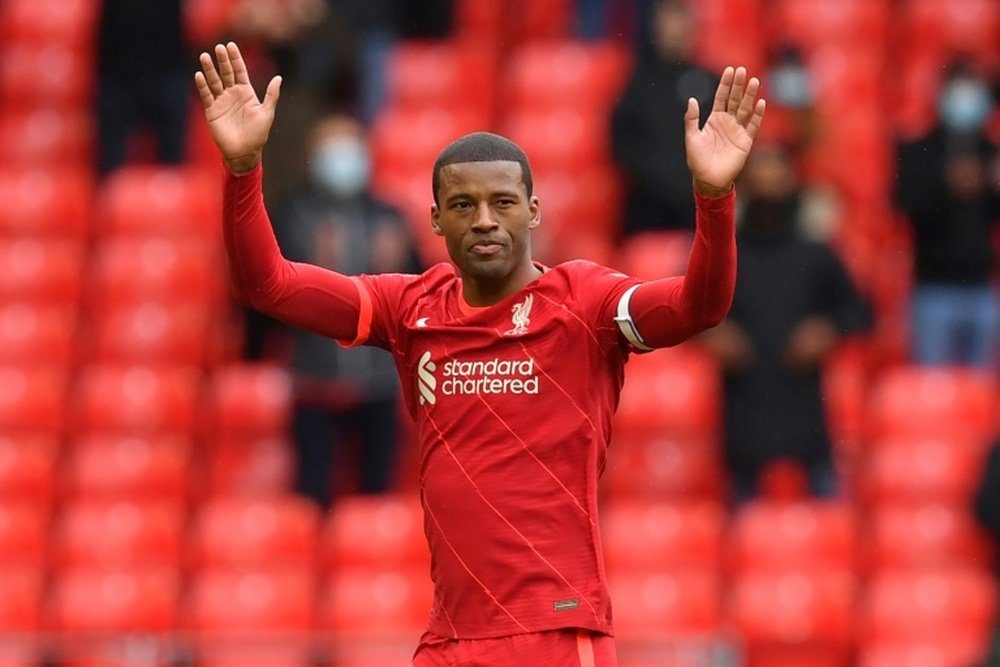 Wijnaldum has said goodbye to Liverpool, but his next destination is still up in the air. AFP