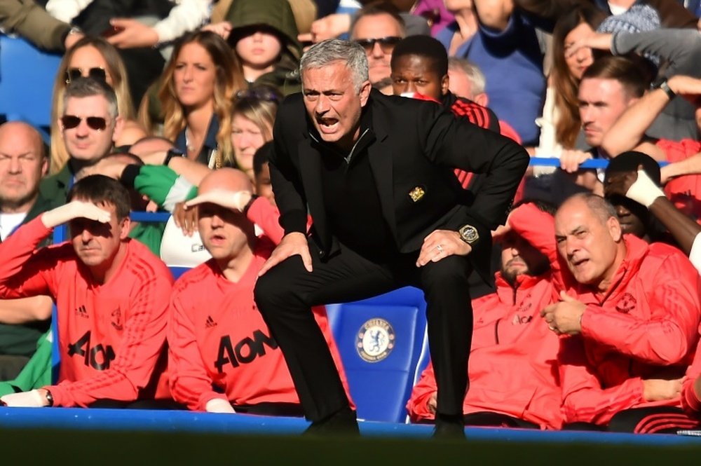 Mourinho was involved in an altercation at Stamford Bridge. AFP
