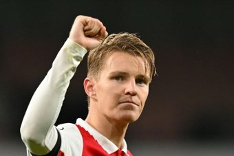 Odegaard es la figura del Arsenal. AFP