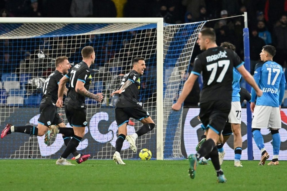 Matías Vecino marcó un golazo para la Lazio. AFP