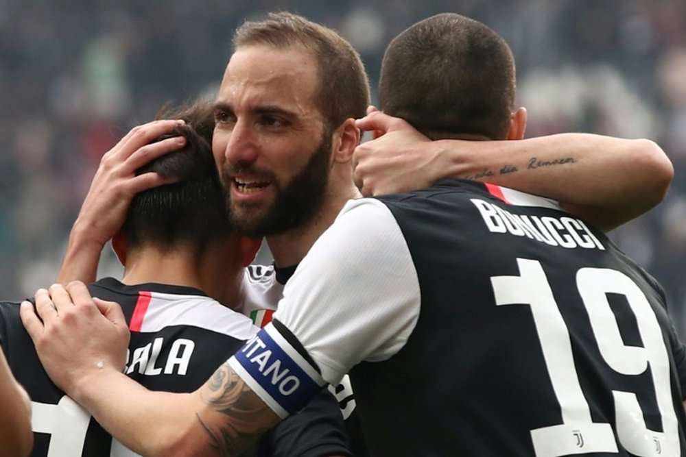 Higuain a pris la direction de l'Argentine, sa mère est atteinte d'un cancer. AFP