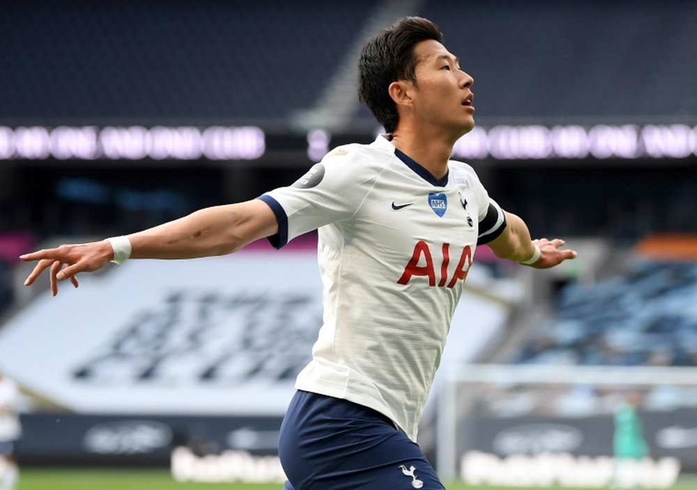 O dono do Tottenham não quer perder Son de jeito nenhum. AFP