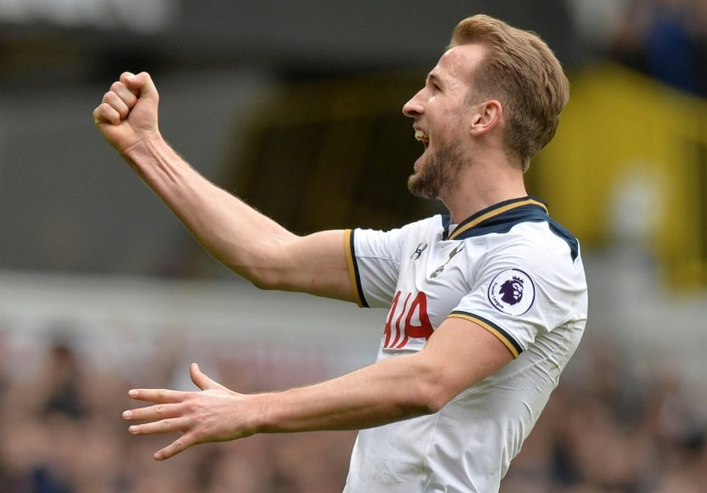 Harry Kane's double helped Tottenham to victory over Everton. AFP
