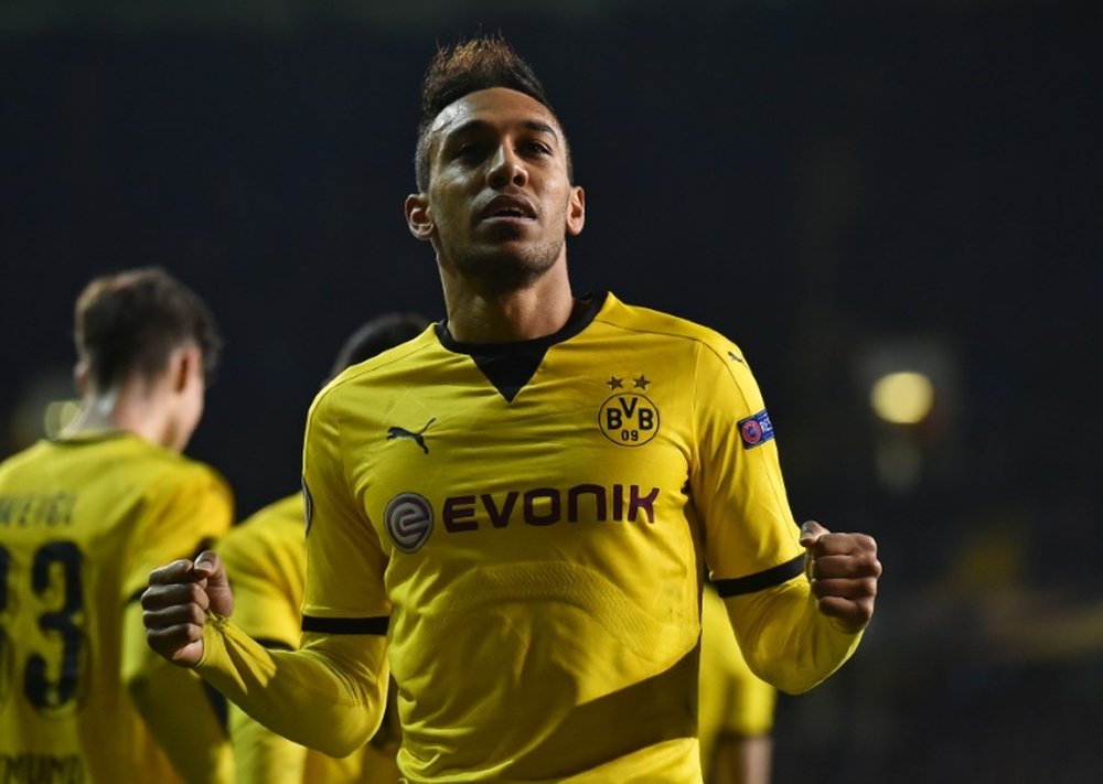 Aubameyang claims he will stay with Dortmund. AFP