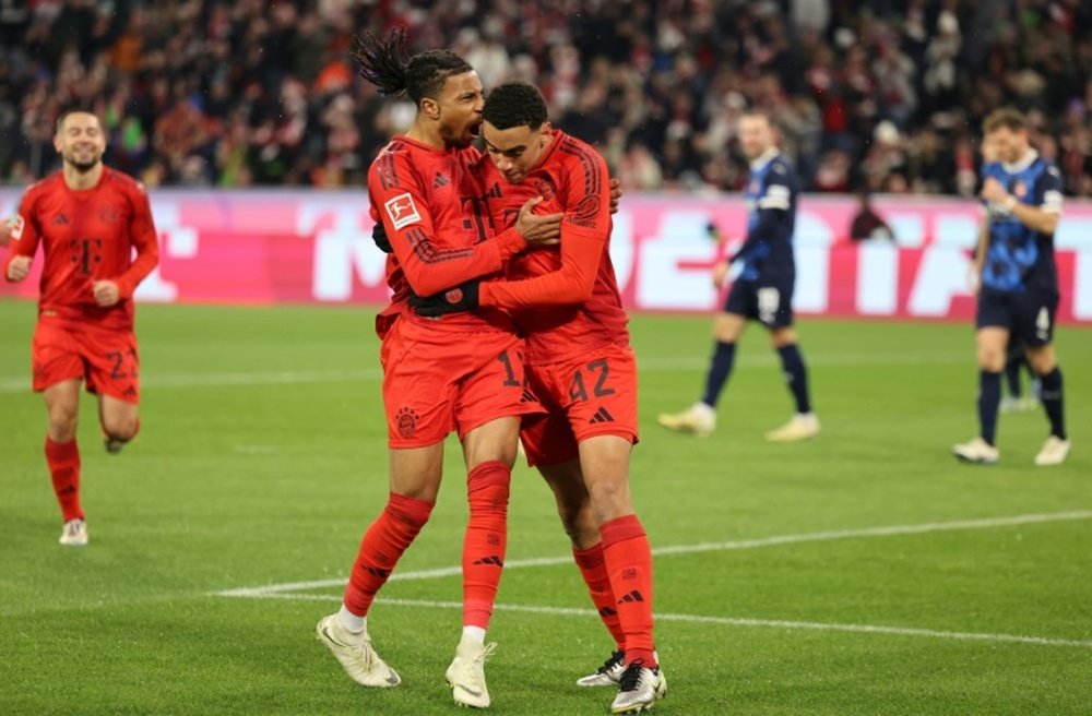 Bayern Munich forward Jamal Musiala scored for Bayern Munich. AFP
