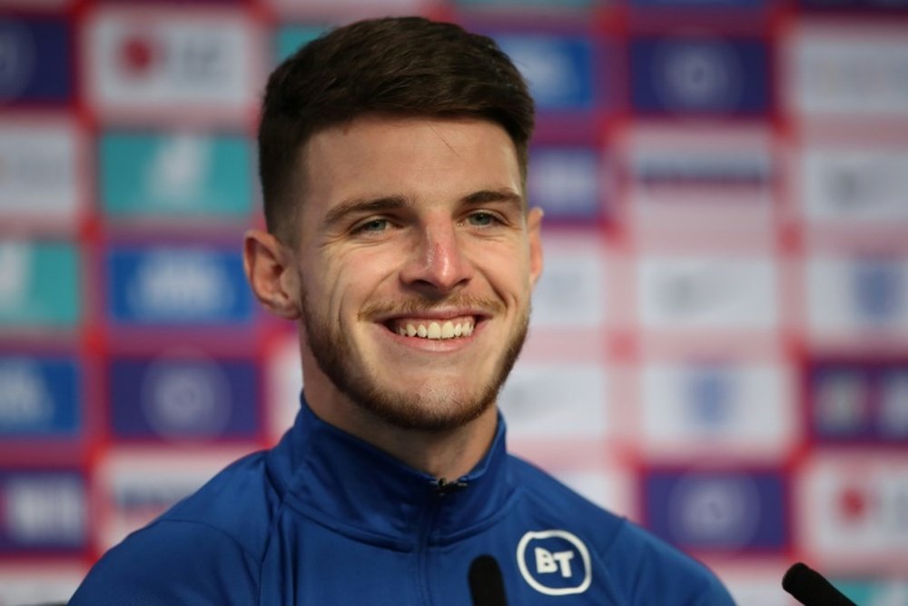 West Ham baisse le prix de Declan Rice. AFP