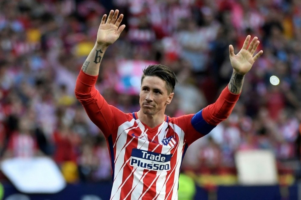 Fernando Torres, corazón rojiblanco. AFP
