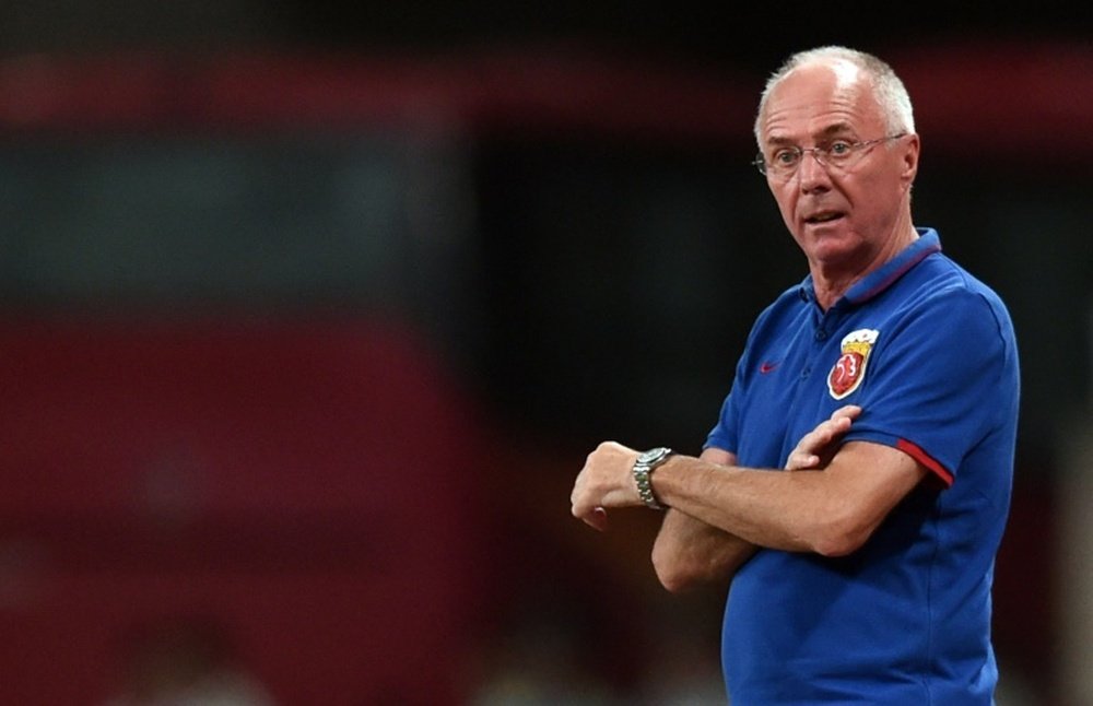 Sven-Goran Eriksson lost his job as Shenzhen manager due to weak results. AFP