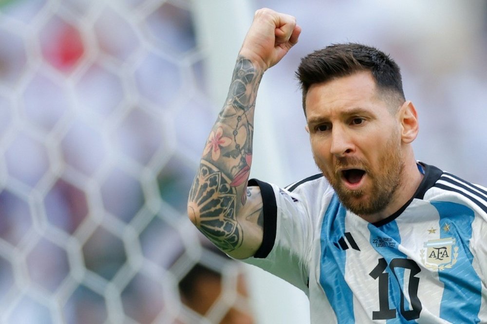 Messi, el capitán de la Selección Argentina. AFP