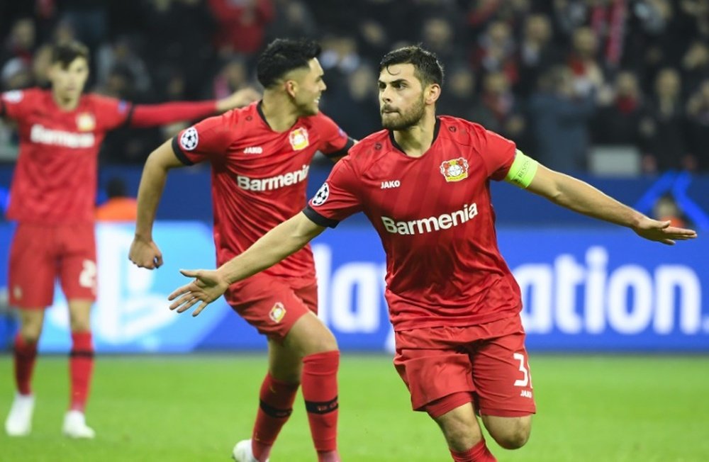 El Bayer Leverkusen sigue vivo gracias a la Juve. AFP/Archivo