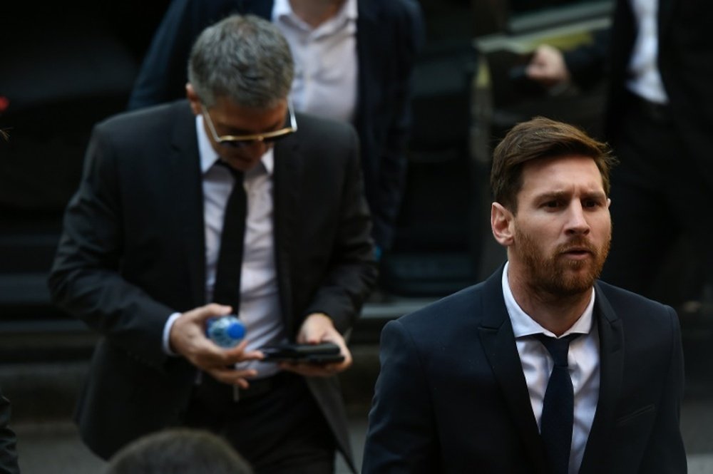 Los técnicos de Hacienda no comparten el veredicto sobre Messi. AFP