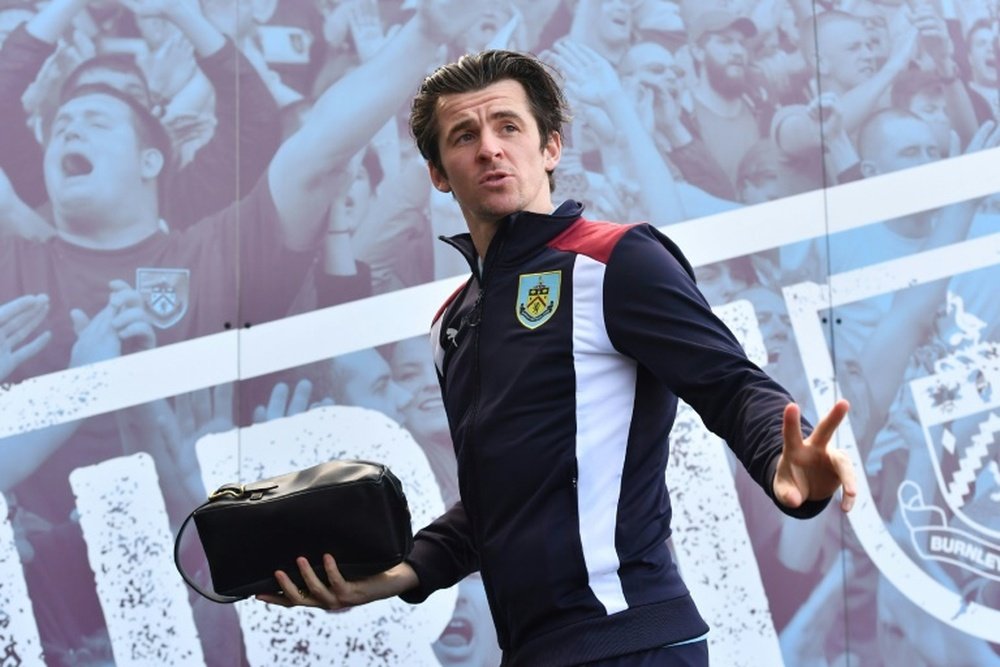 Barton watched as his future club struggled against Wigan. AFP