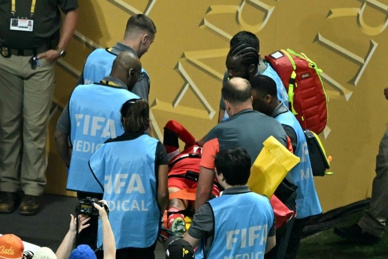 Musiala sufre una rotura de peroné. AFP