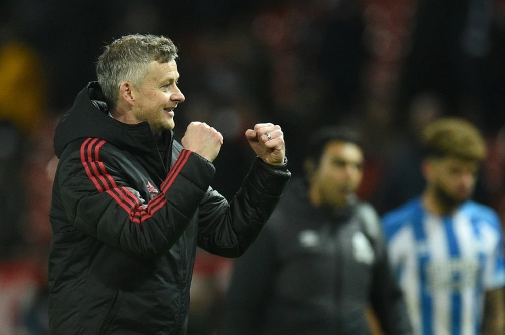 Solskjaer will be looking for his fourth straight win on Wednesday. AFP