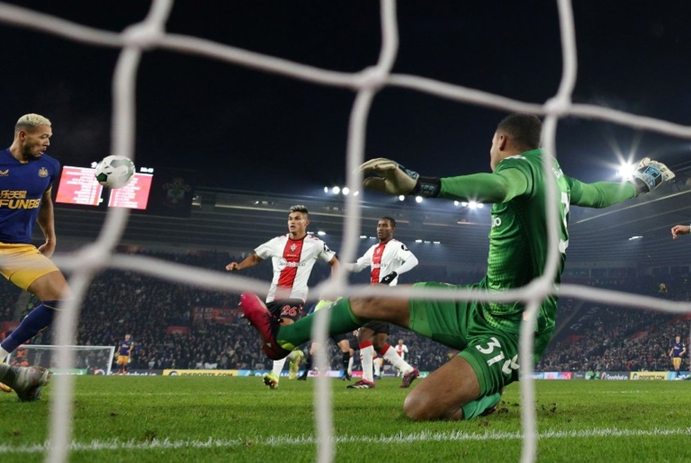 Joelinton scored the winner for Newcastle against the Saints. AFP