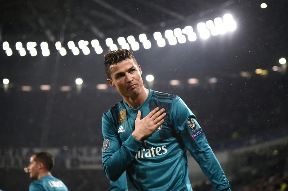 Ronaldo acknowledged the ovation from Juventus fans. AFP