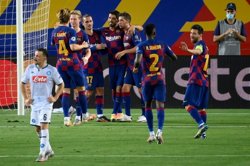 El Barça, el último bastión de LaLiga en Champions. AFP