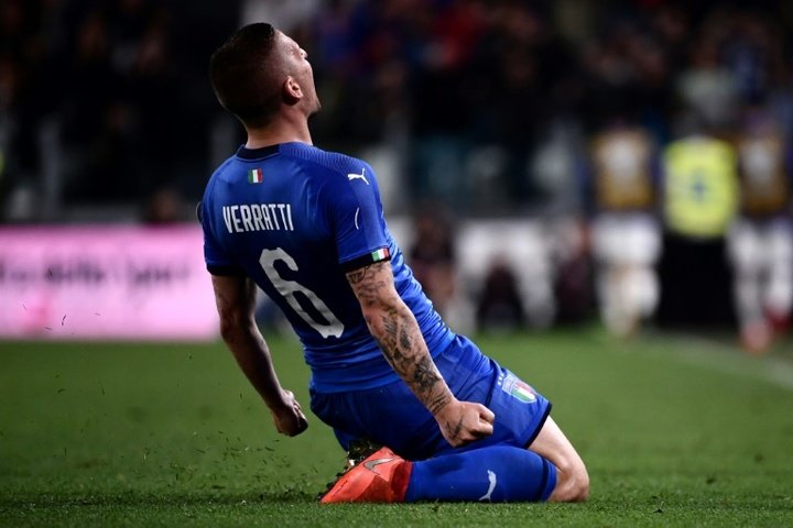 Italy 6-0 Moldova: Caputo scores debut goal as Mancini's side cut loose