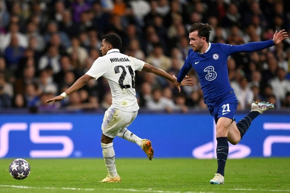 Chilwell s'excuse pour son carton rouge contre le Real. AFP