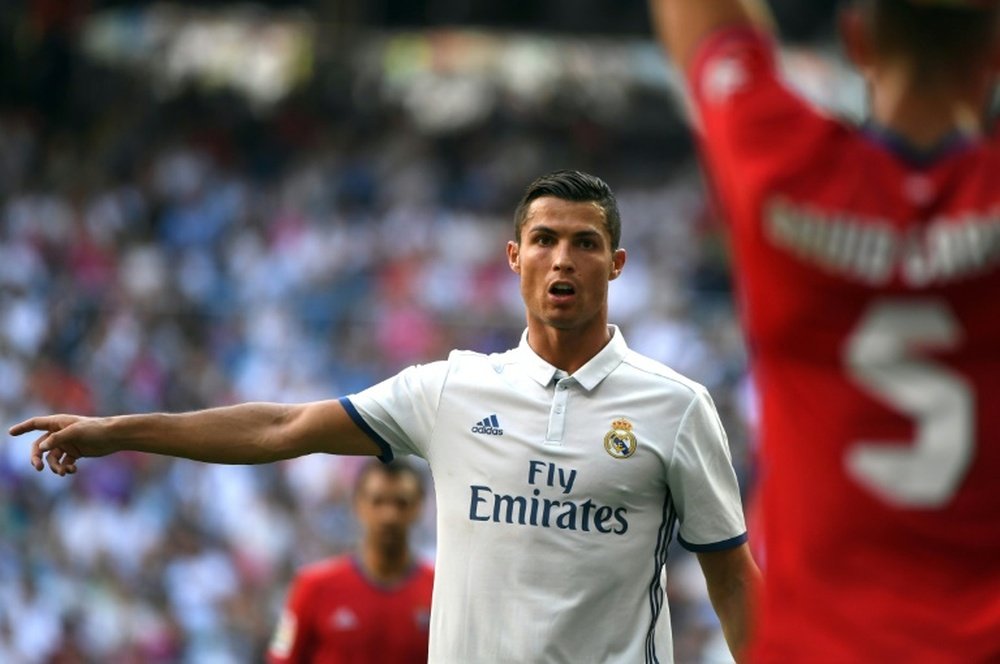 Ronaldo anotó un tanto en su debut esta temporada en Liga con el Madrid. EFE