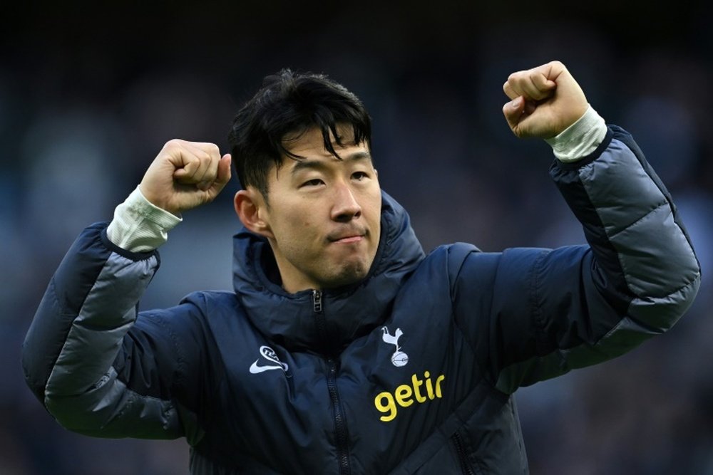 Son Heung-Min scored in Tottenham's 3-1 win over Crystal Palace. AFP