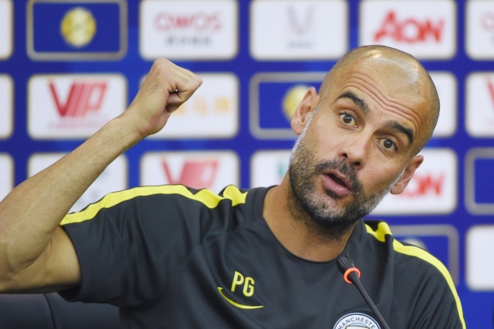 Guardiola wants the players to choose who will captain the side. AFP