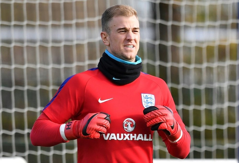 Hart could be in line for a shock move to Chelsea. AFP